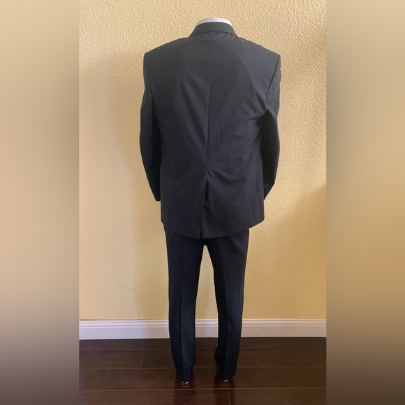 VTG Pierre Balmain Men’s Size 41R Blazer & 36x30.5 Pants 2pc Black Formal Suit - Picture 4 of 13